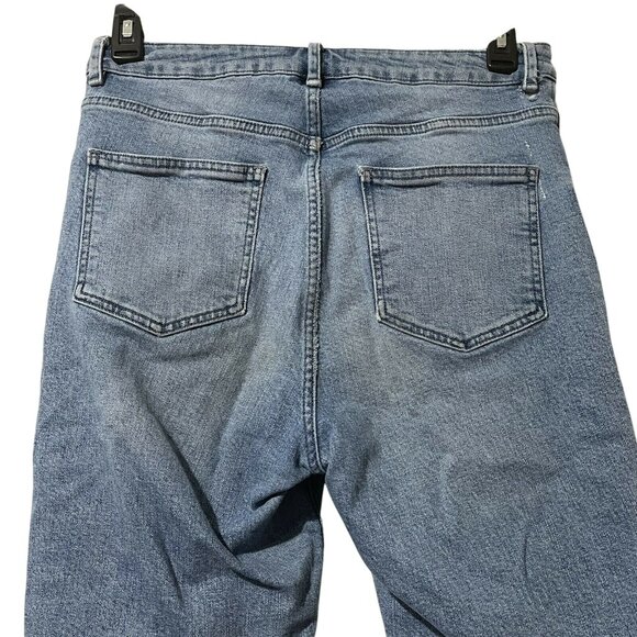 Asos Light Blue Denim Jeans Size 32” Waist 30” Inseam Cotton & Elastane - Picture 3 of 8